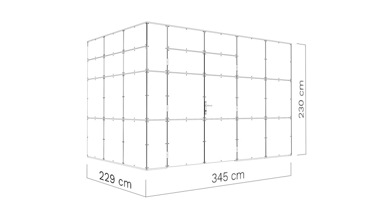 Bertilo Gartenhaus HPL 2 - 6 mm