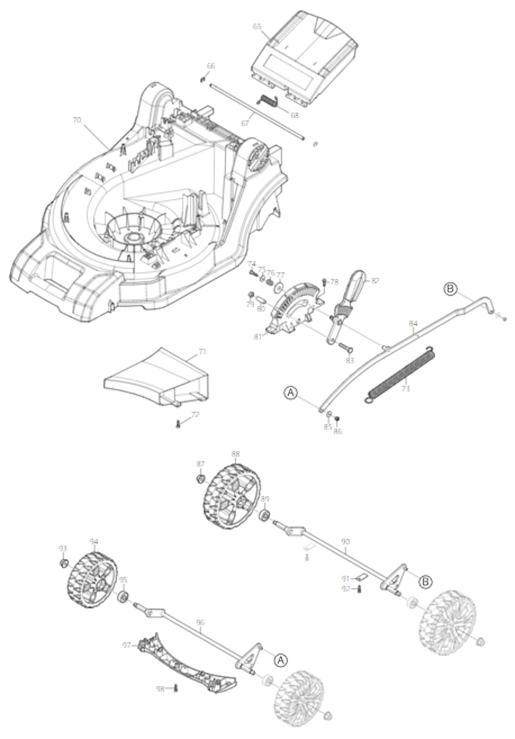 Explosionszeichnung Ersatzteile