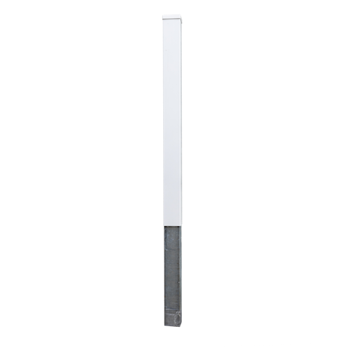 Groja Zaunpfosten inkl. Pfostenkappe zum Einbetonieren für Zaunsystem BasicLine 