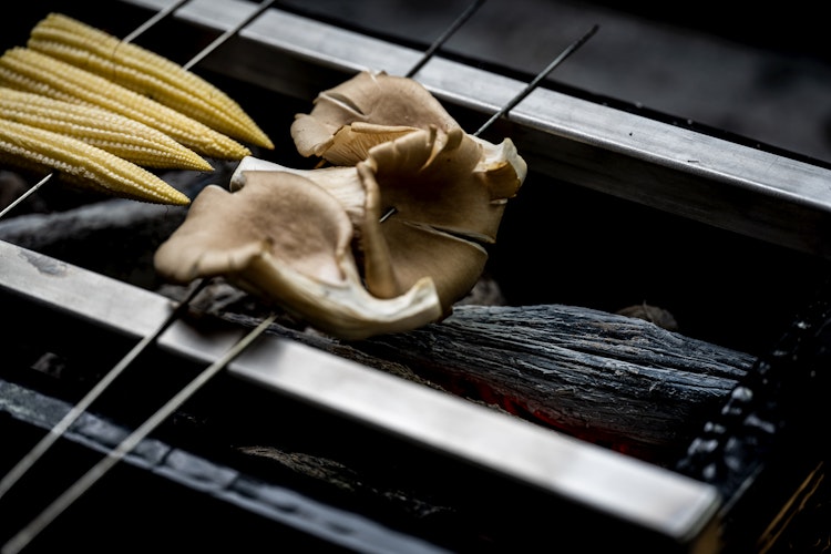 Yakiniku Shichirin Yakitori Edelstahlstangen (2 Stück)