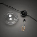 Vorschaubild Konstsmide Weihnachtsbeleuchtung  LED globe Party Lichterkette retro schwarz