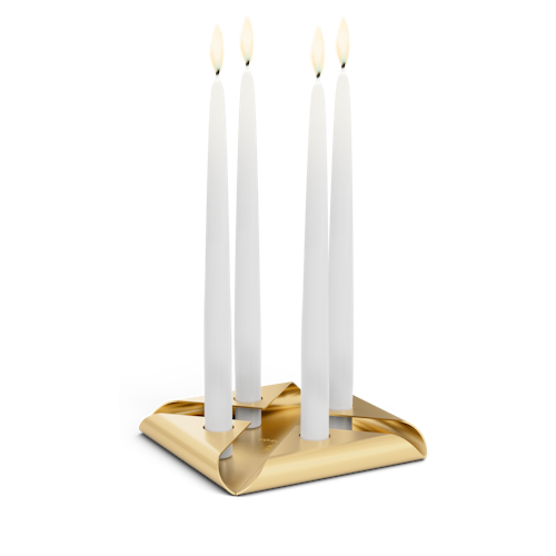 höfats Kerzenhalter SQUARE CANDLE gold