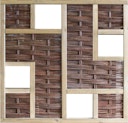 Vorschaubild T&J LABO-3D Weidengeflechtzaun 180x180 mit 4 Fenster