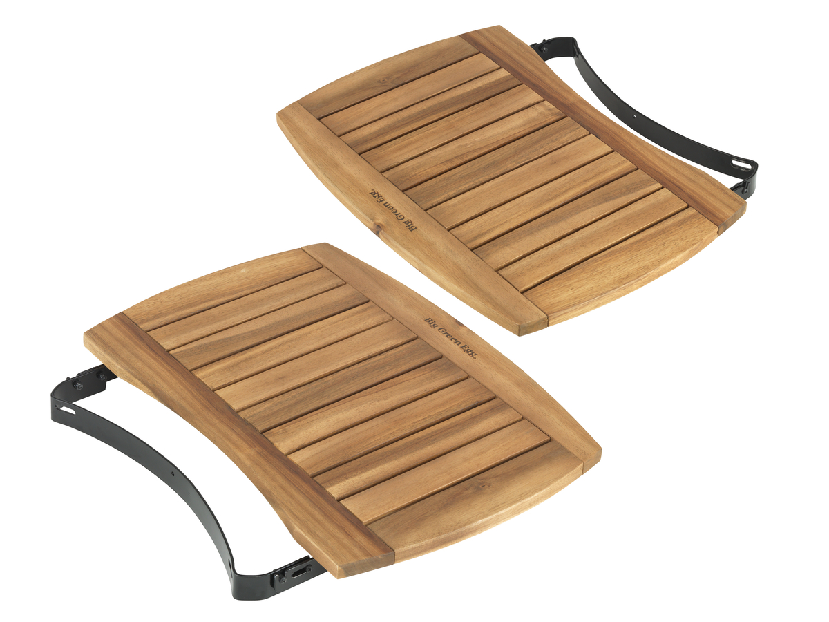 Big Green Egg Seitentische aus Akazienholz für LARGE (2 Stk.)