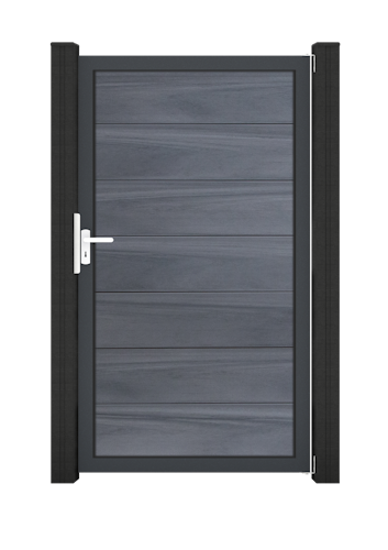 GroJa Solid Grande Tor Standard 1-flügelig mit Anthrazitrahmen