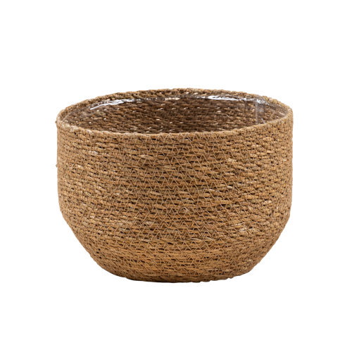 Wikholm form Design Pflanzgefäß / Blumentopf Jute 2er Set ⌀ 19 x H 14 cm, 23 x H 15 cm