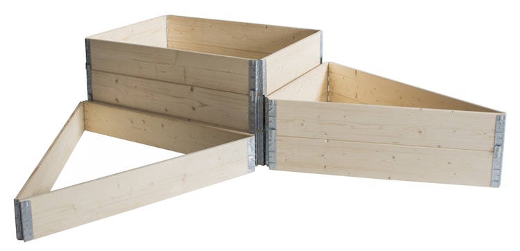 BM Hochbeetstecksystem, 120 x 80 x 20cm, Fichte natur