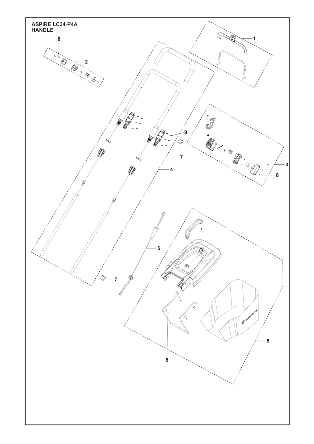Explosionszeichnung Ersatzteile