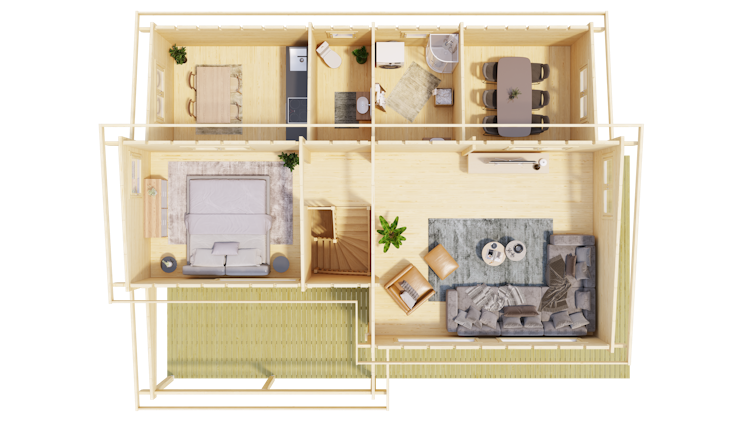 Lasita Maja Ferienhaus Mekong Platin - 70 mm