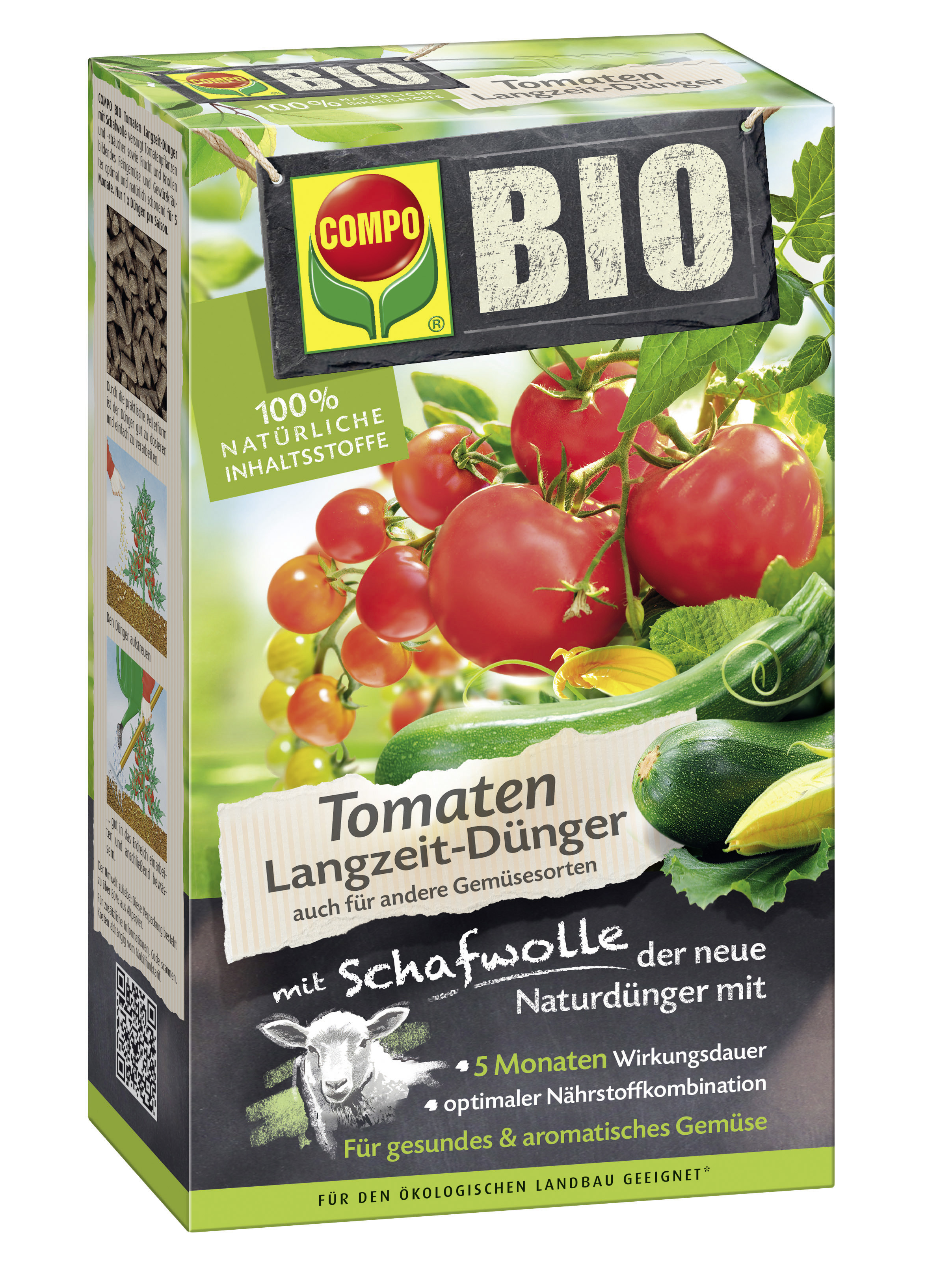 COMPO BIO Tomaten Dünger mit Schafwolle (750 g)