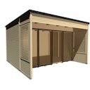 Vorschaubild Weka Gartenhaus Designhaus Cubilis 2.0 mit Lamellenelementen - 45 mm 