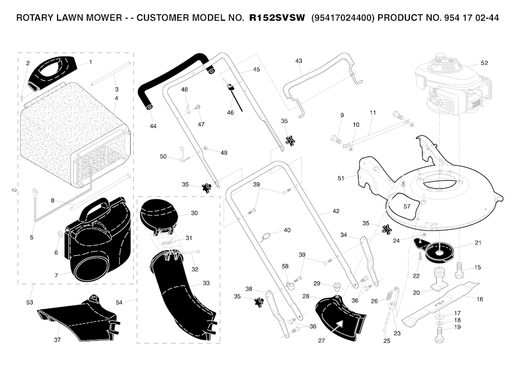 Explosionszeichnung Ersatzteile