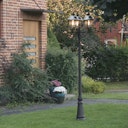 Vorschaubild Konstsmide Stehleuchte Parma, 3-flammig, matt schwarz/edelstahl (7243-000)