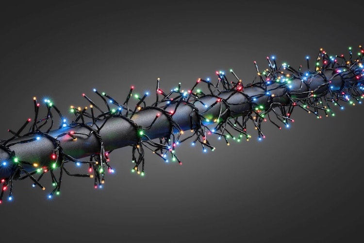 Konstsmide Weihnachtsbeleuchtung  Micro LED Büschellichterkette 960 bunte Dioden