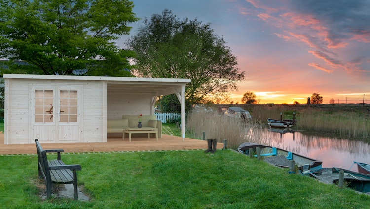 Palmako Gartenhaus Ella 8,7 + 8,2 m² - 28 mm