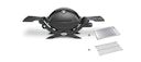 Vorschaubild Weber Q 1200 Gas Grill Schwarz mit Hitzeschild & Bratenrost 