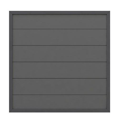 TraumGarten DESIGN WPC Alu anthrazit 180 x 180