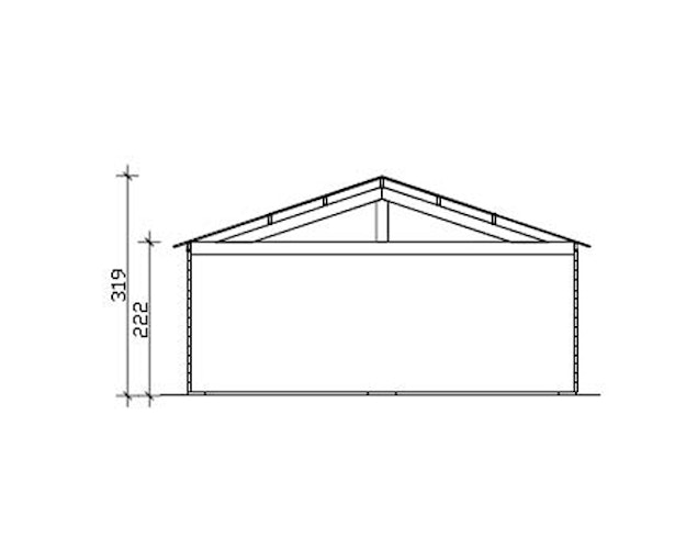 Skan Holz 45 mm Garage Holzgarage Varberg 1/2/3