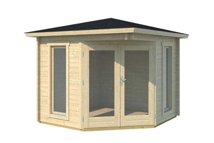 5-Eck Gartenhaus 408 - 40 mm 