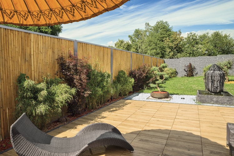 BambusBASIS Modul5 Anfangs- / Endpfosten Edelstahl