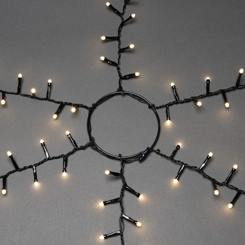 Konstsmide Weihnachtsbeleuchtung  Micro LED Compactlights Baummantel gefrostet