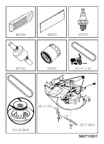 Husqvarna Gartentraktoren 960510129 TC 342