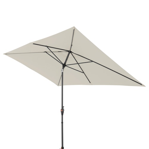 doppler Mittelmastschirm myZONE 300 x 200 Auto Tilt, Aluminium Anthrazit / 100 % Polyester 180 g/m²