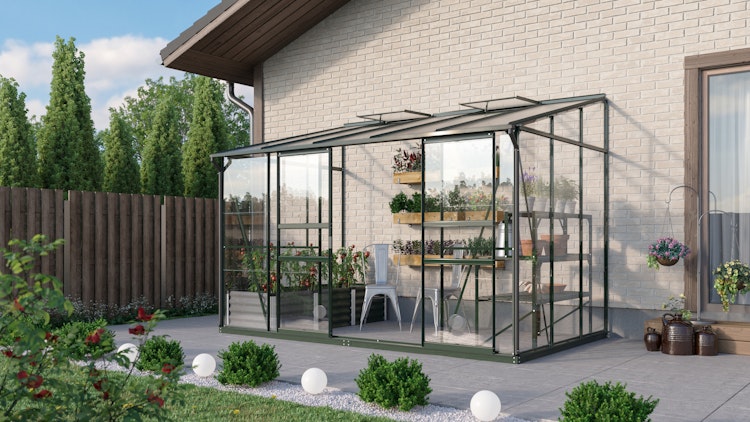 Vitavia Gewächshaus Osiris/Ida 6500 inkl. 2 Dachfenstern - 6,5 m²