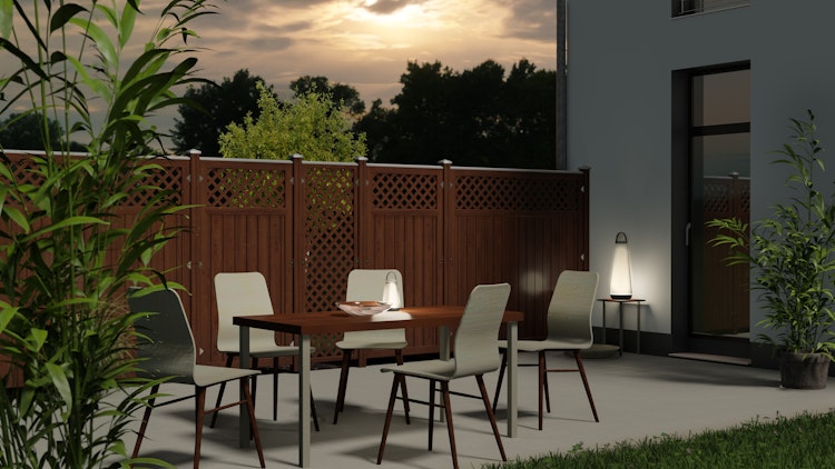 TraumGarten Longlife Riva 180x180 cm mit Gitter