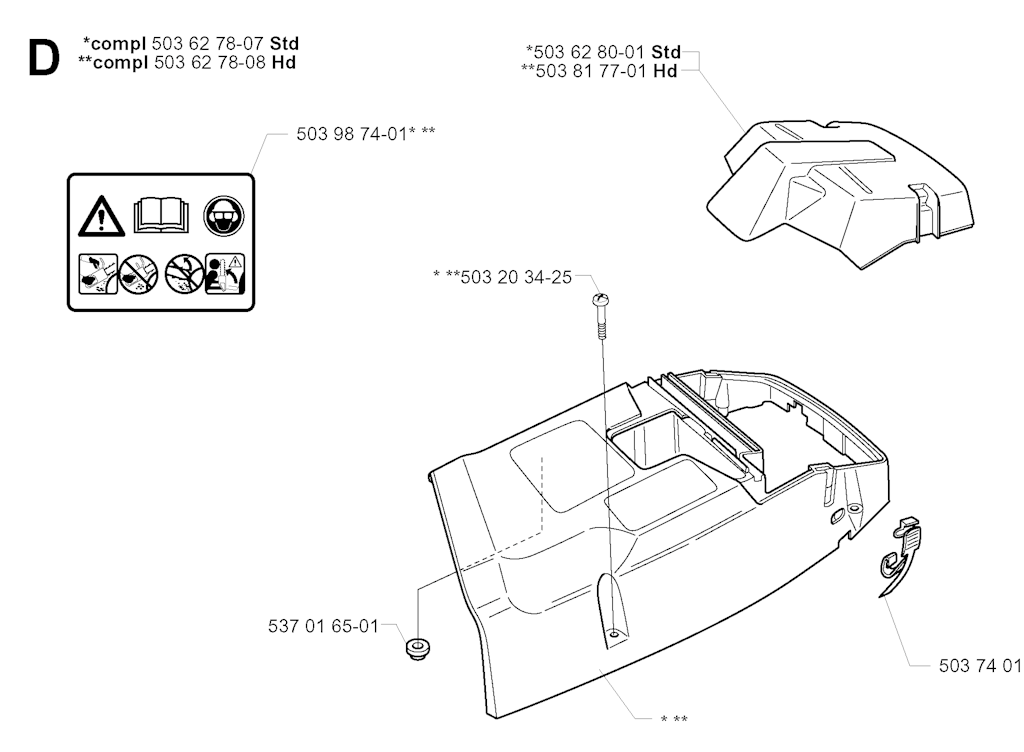 Explosionszeichnung Ersatzteile