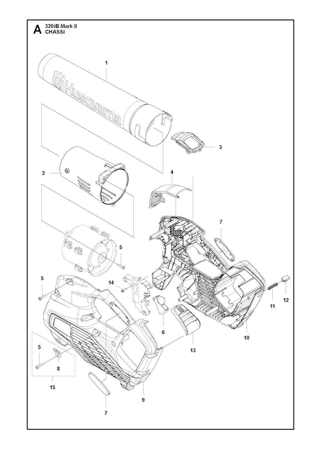 Explosionszeichnung Ersatzteile