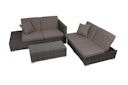 Vorschaubild Garden Pleasure Lounge Set ALCUDIA, Aluminium / Polyrattan / Kissen 100 % Polyester