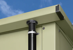 Hörmann Regenablauf-Schlauchset für Kaminholzregal Berry Schwarz