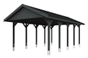 Vorschaubild Skan Holz Wallgau - Satteldach Einzelcarport Breite 430 cm