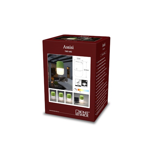 Konstsmide Solarleuchte Assisi, versch. Farben