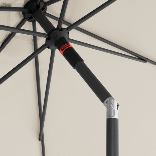 doppler Mittelmastschirm myZONE 300 Push up, Aluminium Anthrazit / 100 % Polyester 180 g/m²