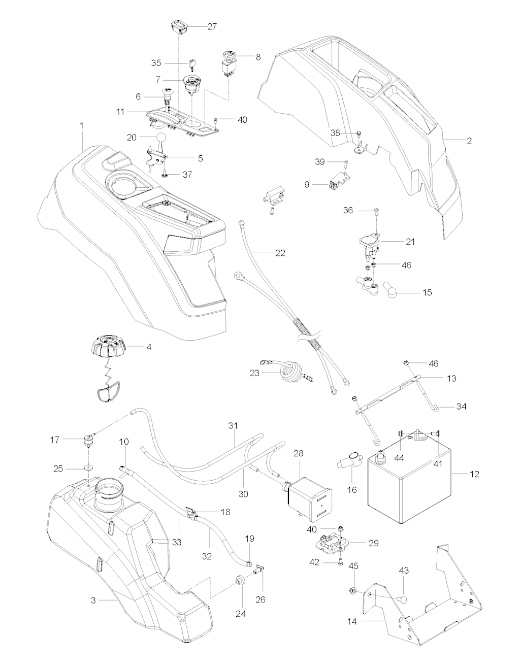 Explosionszeichnung Ersatzteile