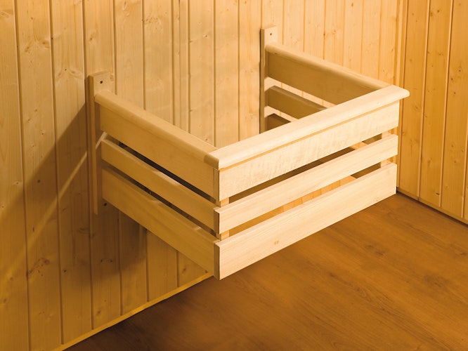 Weka Sauna Halmstad 2 mit Holztür und Fronteinstieg - 68 mm