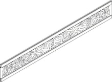 OSMO ALU Dekor Triangel 19x253, 184cm Alu AnthrazitZubehörbild