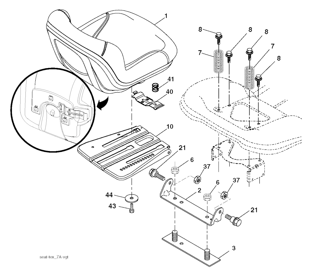 Explosionszeichnung Ersatzteile
