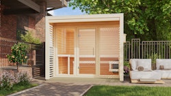 Karibu Gartensauna Saunahaus Angkor 3 inkl. gratis Saunaofen im Wert von 599,99 €