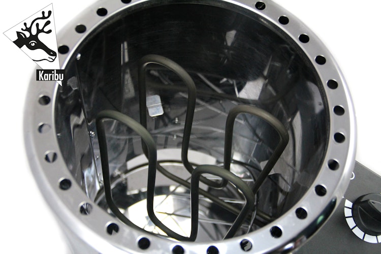 Karibu Saunaofen 3,6 kW Plug & Play finnisch mit integrierter Steuerung