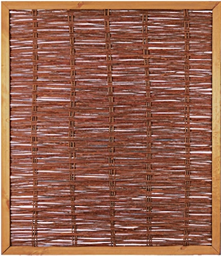 T&J FAKO Weidengeflechtzaun mit Rahmen