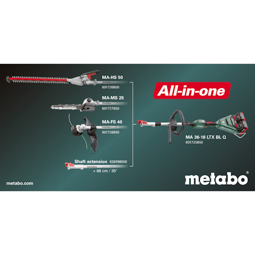 Metabo Schaftverlängerung Garten-Multifunktionssystem 628498000