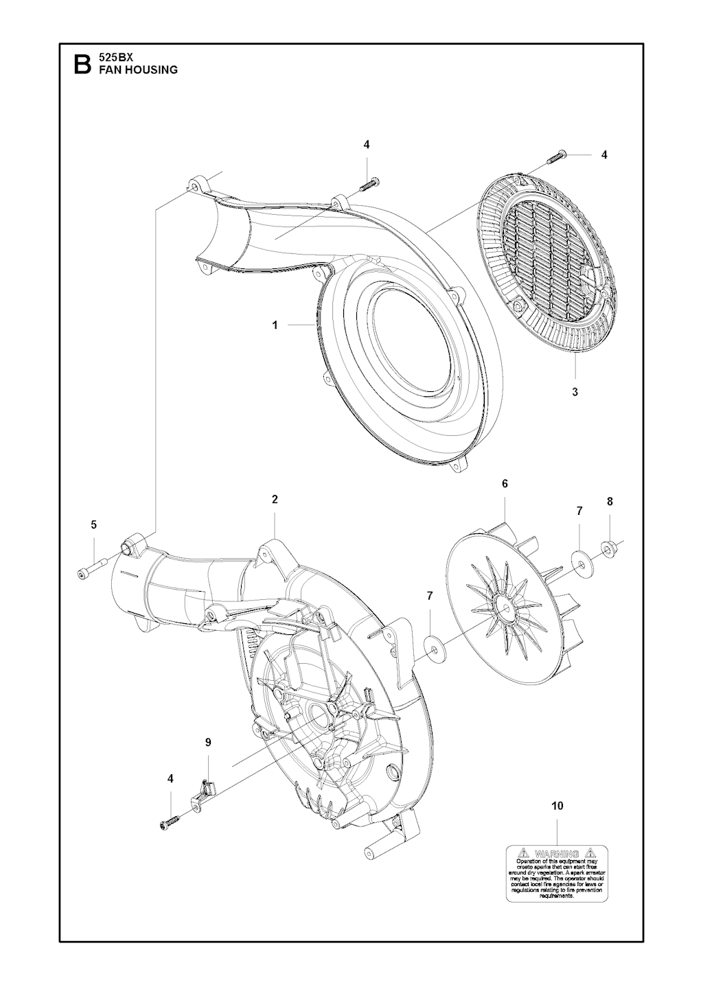 Explosionszeichnung Ersatzteile