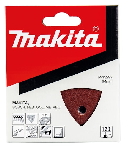Makita Delta-Schleifpapier Holz/Metall K120 P-33299