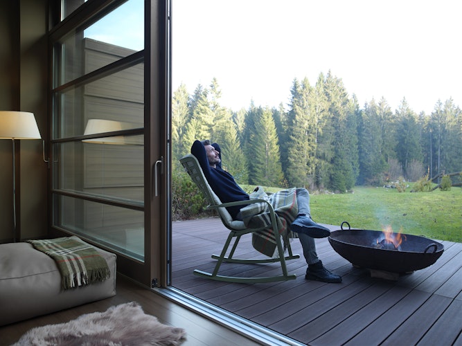 NARDI Kufen-Set FOLIO ROCKING, Kunststoff Tabacco - Abverkauf