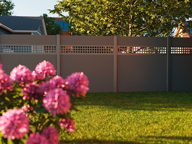 dz VIDUAL Designblech Quadrat - 4 x 260 x 1730 mm Anthrazitgrau RAL 7016