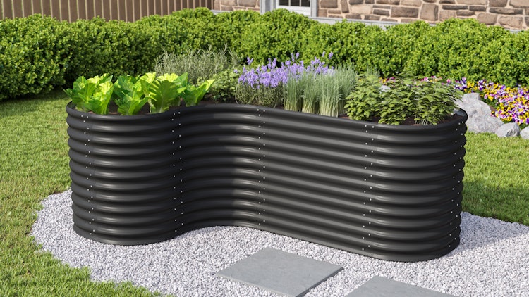 Vitavia Erweiterung "Curve" für Hochbeet Terra Basic Höhe 86 cm