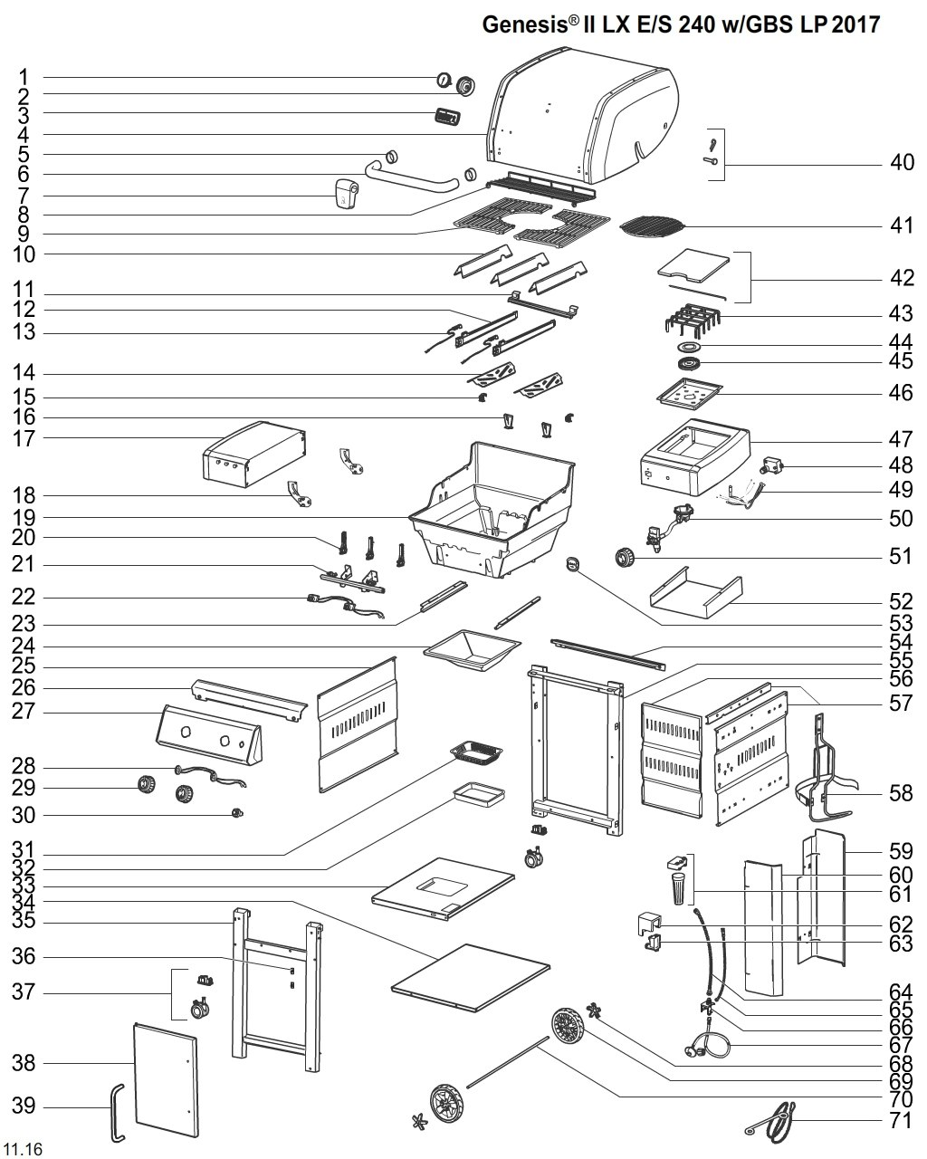 Explosionszeichnung Ersatzteile